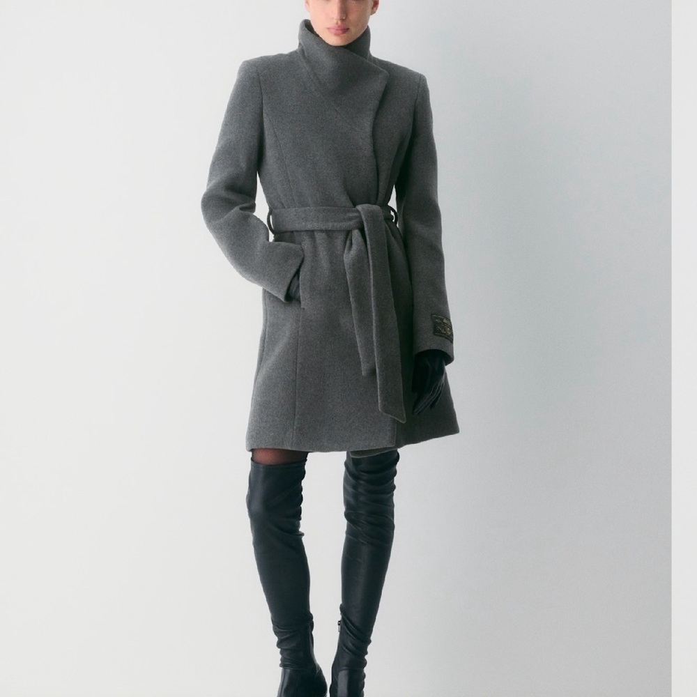 Aritzia Gray Pea Coat